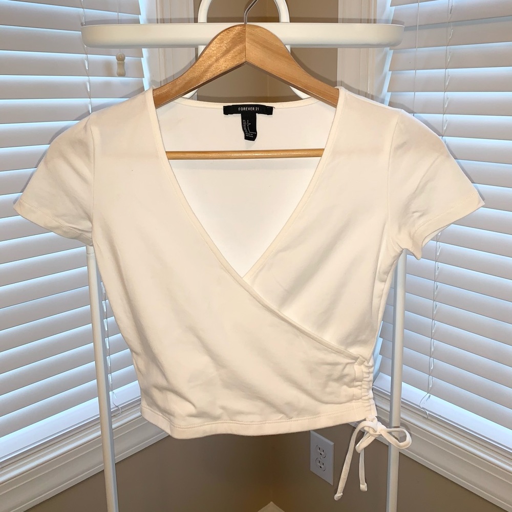 Forever21 Cropped Wrap top